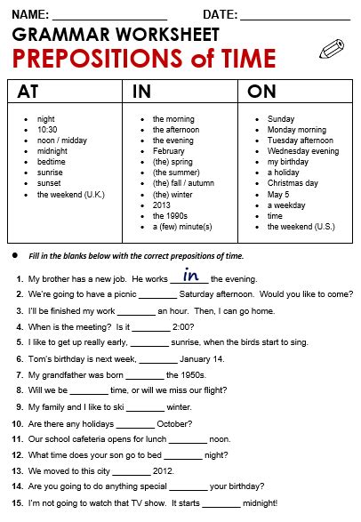 grammar worksheets  prepositions  grade  awesome worksheet