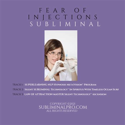 Fear Of Injections Subliminal Subliminal Pro™ Audio