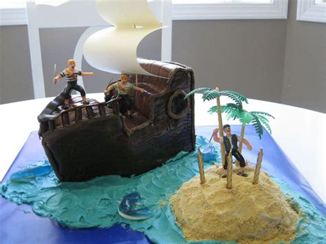 Pirate Ship Birthday Cake