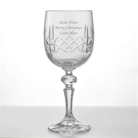 Engraved Crystal Wine Glass The Perfect Bridesmaids
