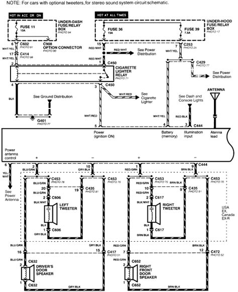 honda civic radio wiring diagram honda civic