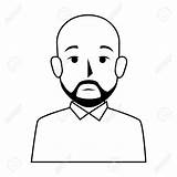 Bald Man Beard Clipart Bearded Drawing Silhouette Coloring Guy Pages Getdrawings Body Realistic People Head Half Depositphotos Stock Illustration Clipground sketch template