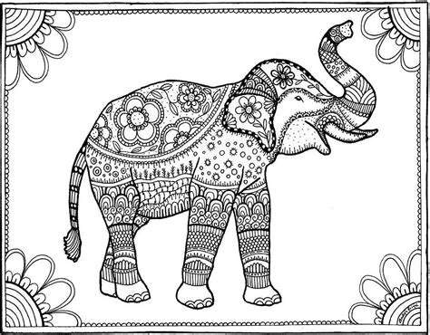 elephant   coloring book printables popsugar smart living