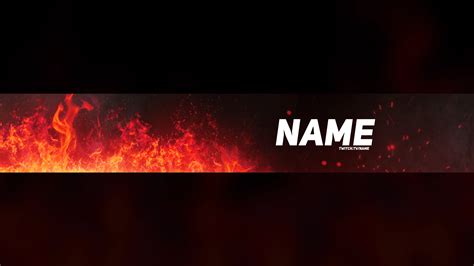 fire youtube banner template ergiveaways