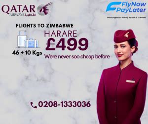 zimbabwe pay  flight deals