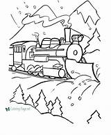Coloring Pages Train Winter Printable Color Kids Trains Polar Coal Express Clip Printables Sheets Print Choo Engine Blank Steam B544 sketch template