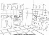 Kitchen Coloring Pages Color Printable Kids Print Worksheets Colouring Sheet Worksheet Safety Cooking Things Worksheeto sketch template