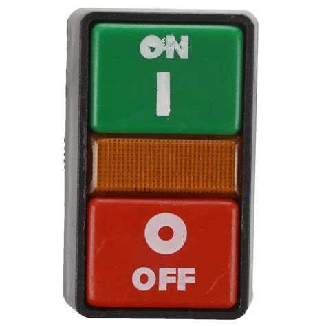start stop push button  light indicator momentary switch red green power  switches