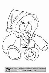 Bear Coloring Pages Teddy Templates Christmas Popular sketch template