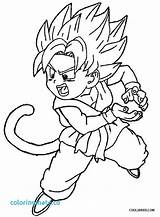Goku Ssj4 Coloring Pages Getcolorings Printable Ss4 sketch template