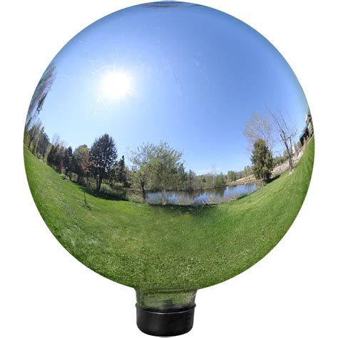 Buy Sunnydaze Flower Pattern Gazing Globe Glass Garden Ball Outdoor