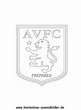 Aston Fussball Ausmalen Wappen Vereinswappen Fußball Ausmalbild sketch template