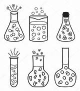 Quimica Chemische Chemistry Laboratorio Themed Laboratory Ensayo Glassware Reagenzgläser Tubos sketch template