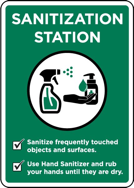 sanitization station sign claim   discount