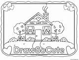 Draw Cute Coloring So Pages House Printable Drawing Print Color Colouring Book Drawings Online Gingerbread Getdrawings Info sketch template