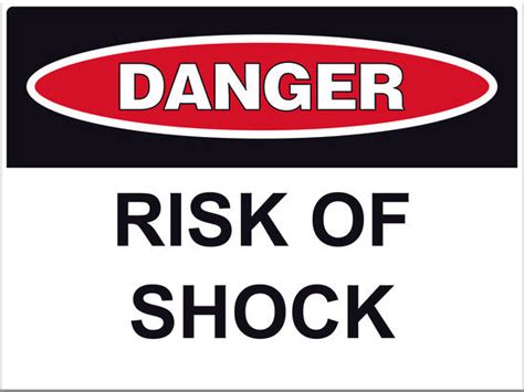 danger risk  shock sign markit graphics