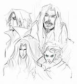 Castlevania Dracula Anime Sketch Choose Board sketch template