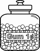 Gum sketch template