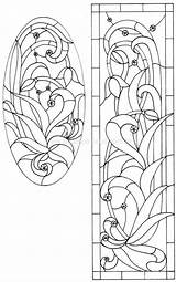 Vitral Bordar Riscos Glasmalerei Colouring Buntglasfenster Risco Faux Flores sketch template