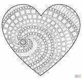 Mosaic Coloring Pages Sheets Print Heart Template Para Mosaico Printable Mandala Patterns Colouring sketch template