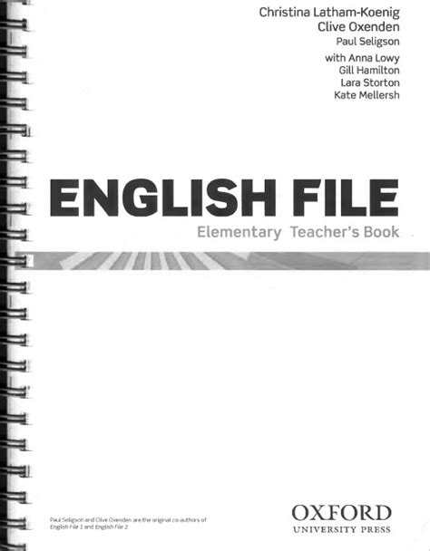 books      english file elementary  edition teachers book
