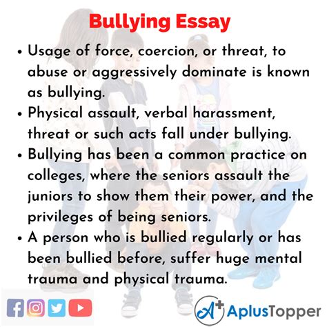 bullying essay essay  bullying essay  students  children