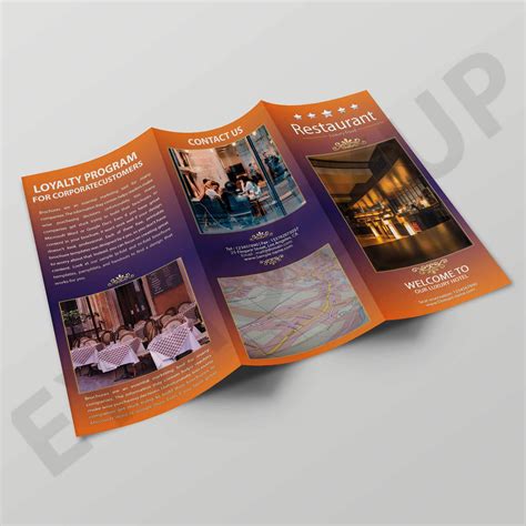 premium hotel tri fold brochure template  hotel brochure design templates professional