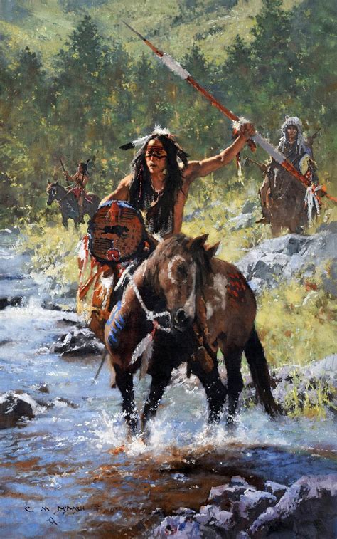 a warrior unafraid native american artwork native american art