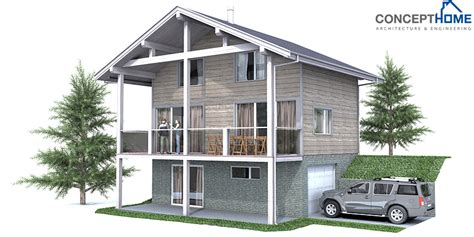 affordable home ch  narrow lot  full info house plan