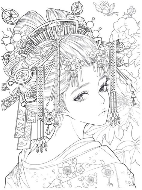 manga colouring book  adults ryan fritzs coloring pages
