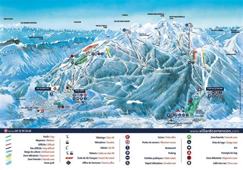 villard de lans piste map plan  ski slopes  lifts onthesnow