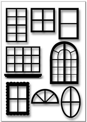 printable window template  agd room im making cardboard house