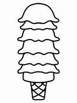 Cone Bolas Cones Sorvete Scoops Glacée Crème Naruto Desenho Wikiclipart sketch template