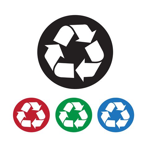 simbolo de signo de reciclaje signo  vector en vecteezy