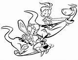 Pebbles Pages Coloring Bambam Para Colorear Color Cartoon Flintstones Network Colouring February sketch template