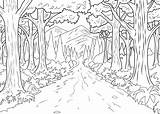 Coloring Pages Forest Getcolorings Awesome Cartoon Printable sketch template