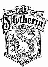 Slytherin Coloring Potter Harry Crest Pages Logo Clipartmag Getdrawings Drawing sketch template