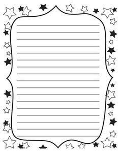 lined writing papers  borders lined writing paper letter writing