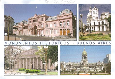 My Postcard Page Argentina ~historic Monuments Buenos Aires~