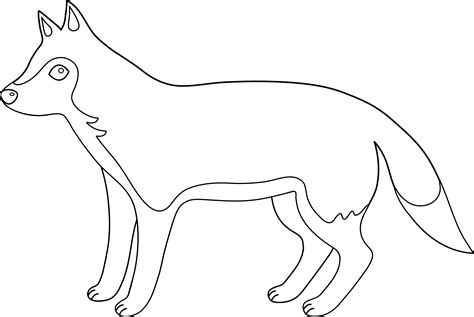 wolf outline drawing clipartsco