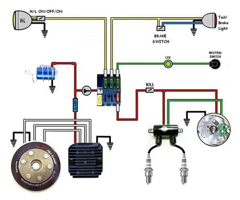 kick start  wiring diagram start bwr