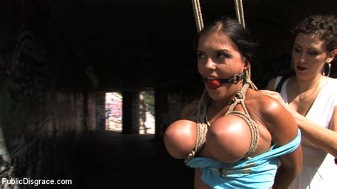 Girl With Enormous Natural Tits Gets Tied Up And Fucked In