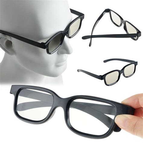 4 Pairs Passive 3d Glasses With Polarized Plastic