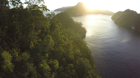 aerial stock drone footage  raja ampat islands