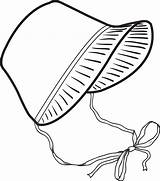 Bonnet Pilgrim Clipart Coloring Pioneer Baby Pages Printable Clip Girl Hat Cliparts Thanksgiving Drawing Easter Template Clipground Kids Library Transparent sketch template