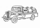 Hess Truck Size sketch template