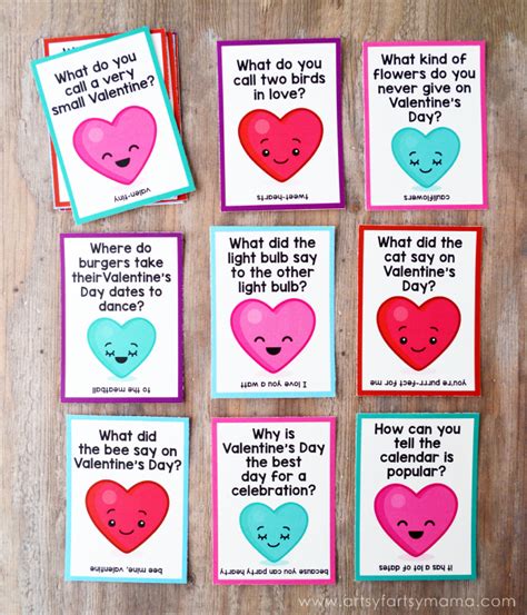 printable valentine lunch box jokes artsyfartsy mama