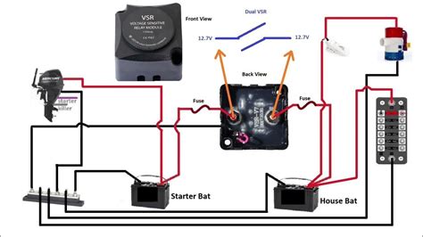 install voltage sensitive relay vsr   boat including wiring diagram youtube