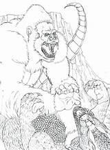 Kong King Coloring Pages Godzilla Mechagodzilla Donkey Fighting Getdrawings Library Clipart Kids Popular sketch template