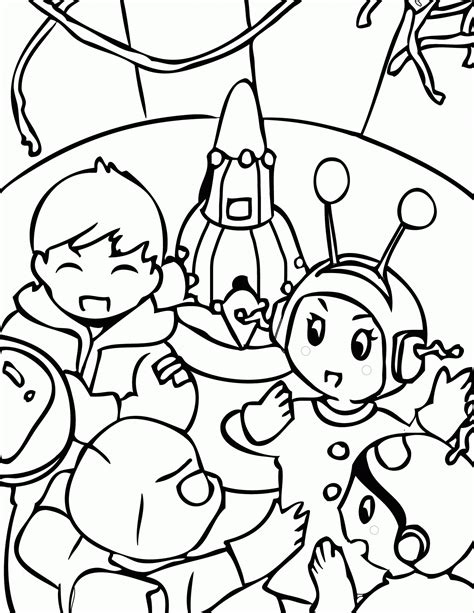 space coloring pages printable